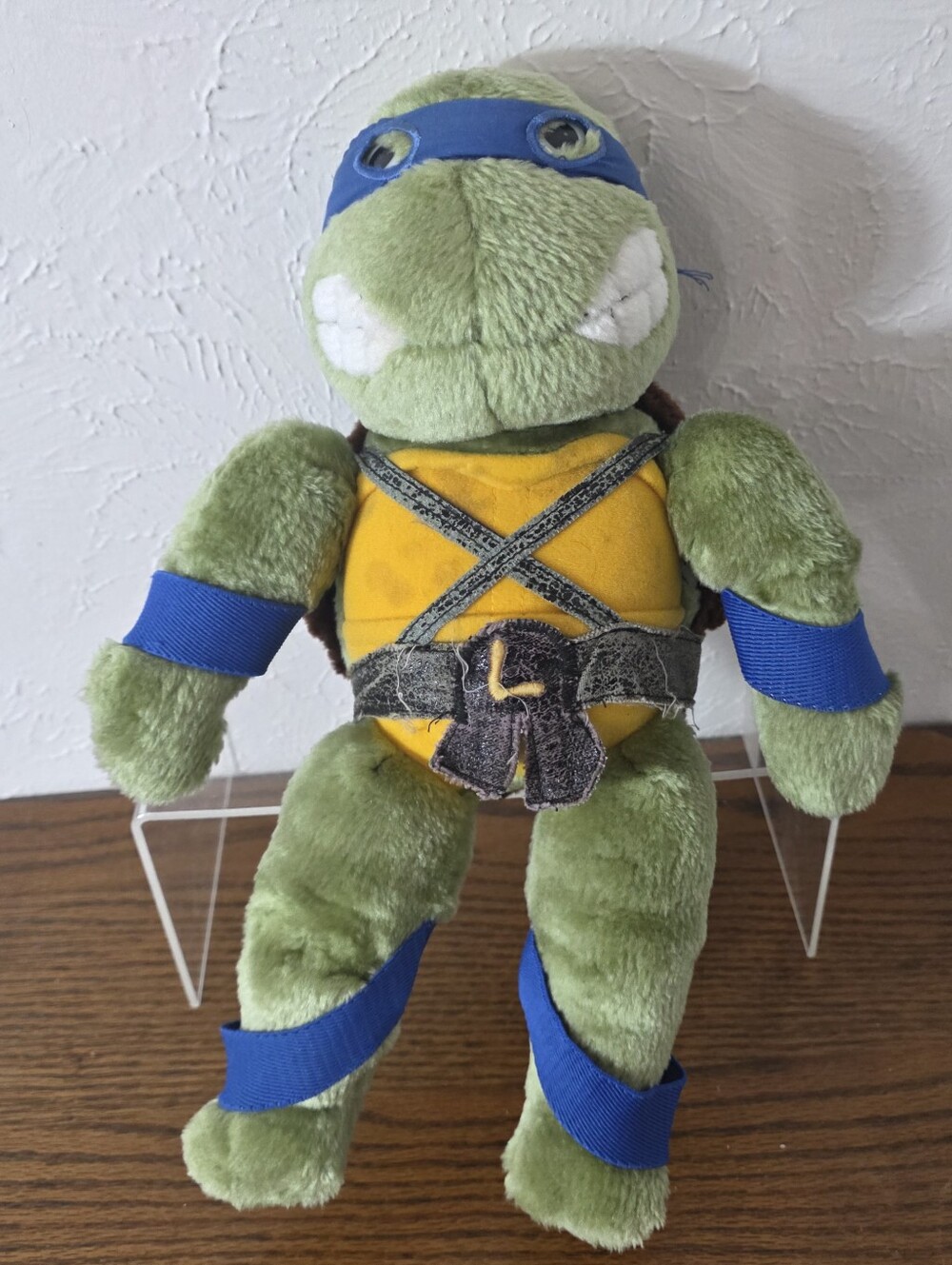 Teenage Mutant Ninja Turtles Leonardo 1989 Plush 14" Mirage Studios Playmates
